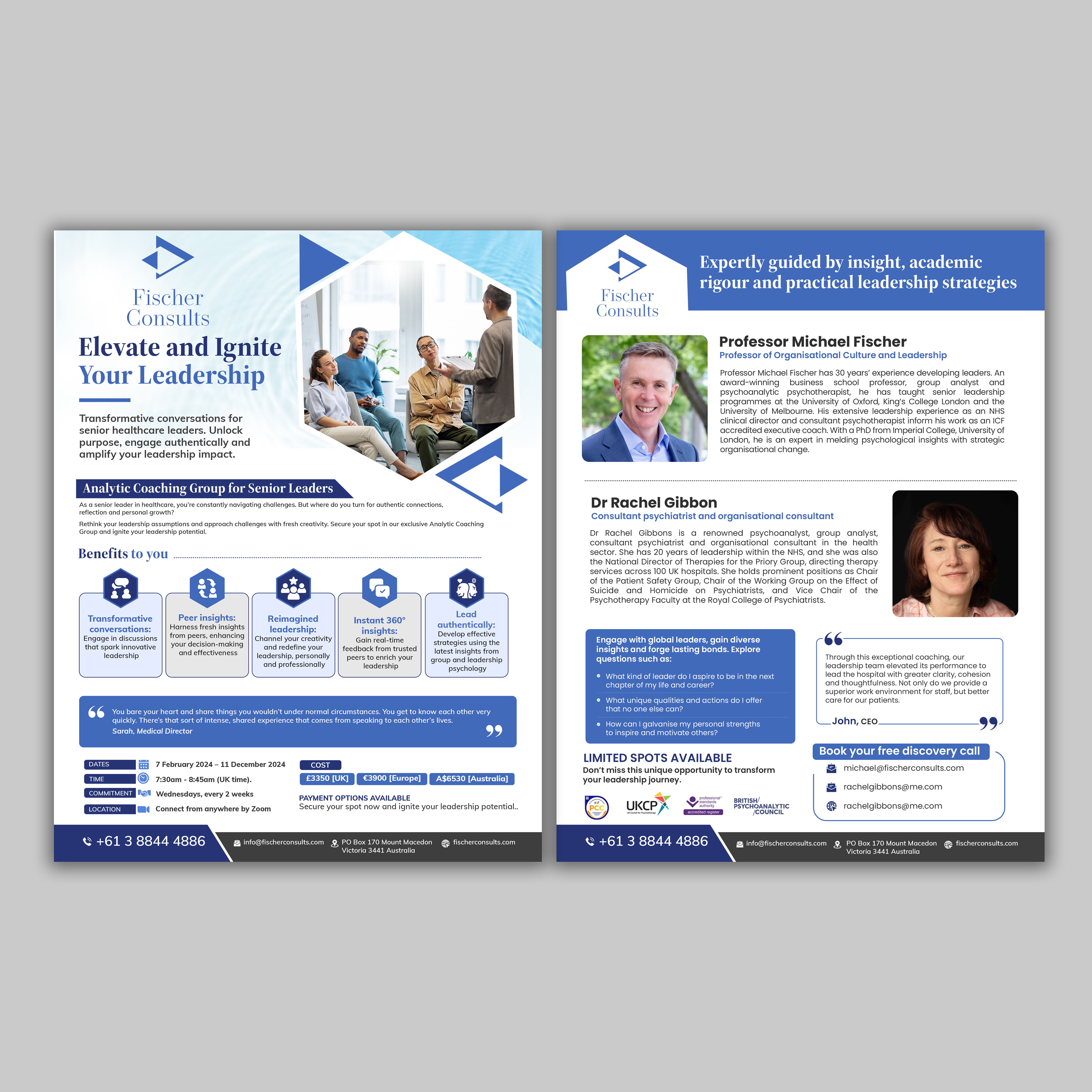 Diseño de Flyer por debdesign para Fischer Consults | Diseño #31306272