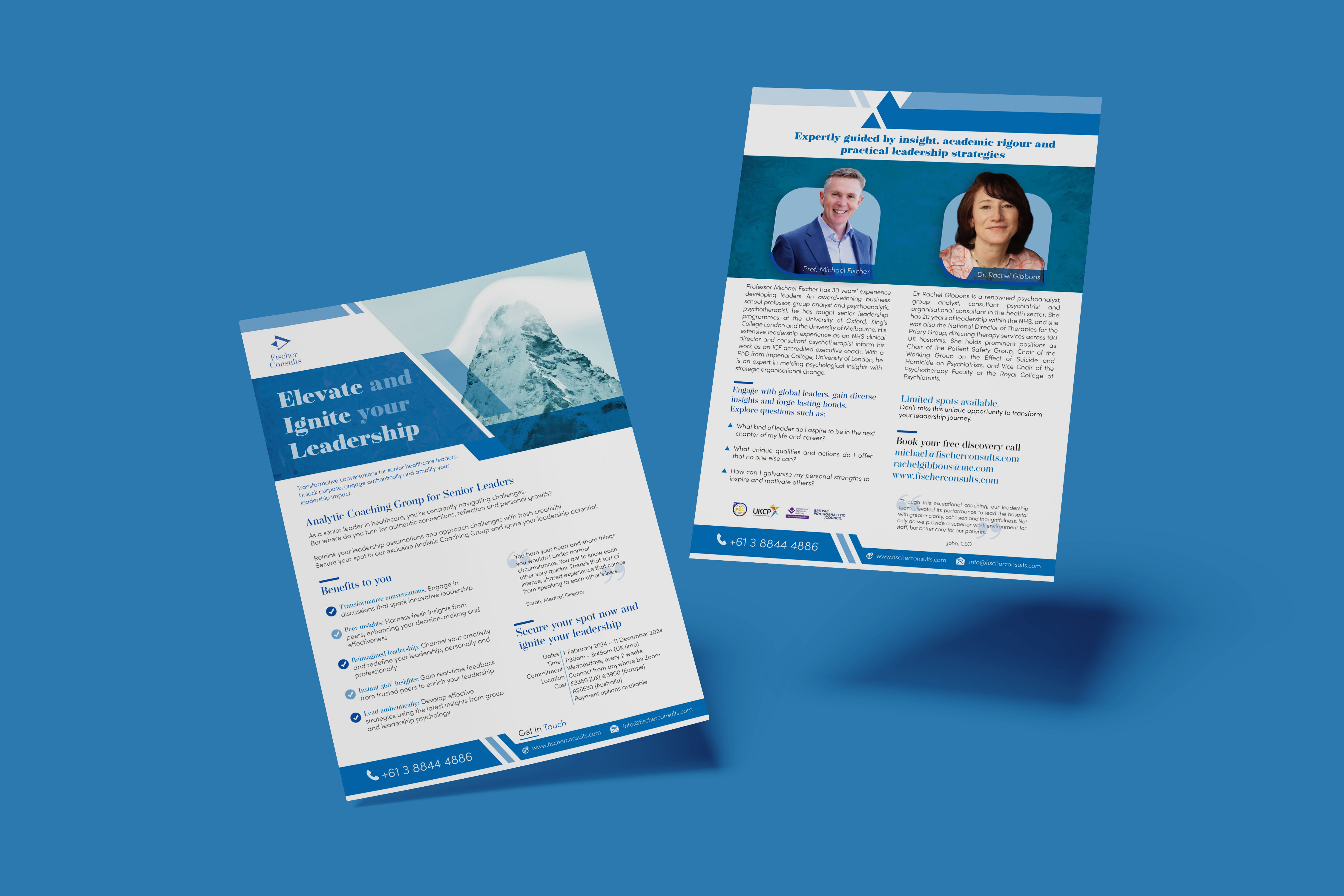 Flyer-Design von Louie Fuentes | Manobo Graphic Design Services für Fischer Consults | Design #31334290