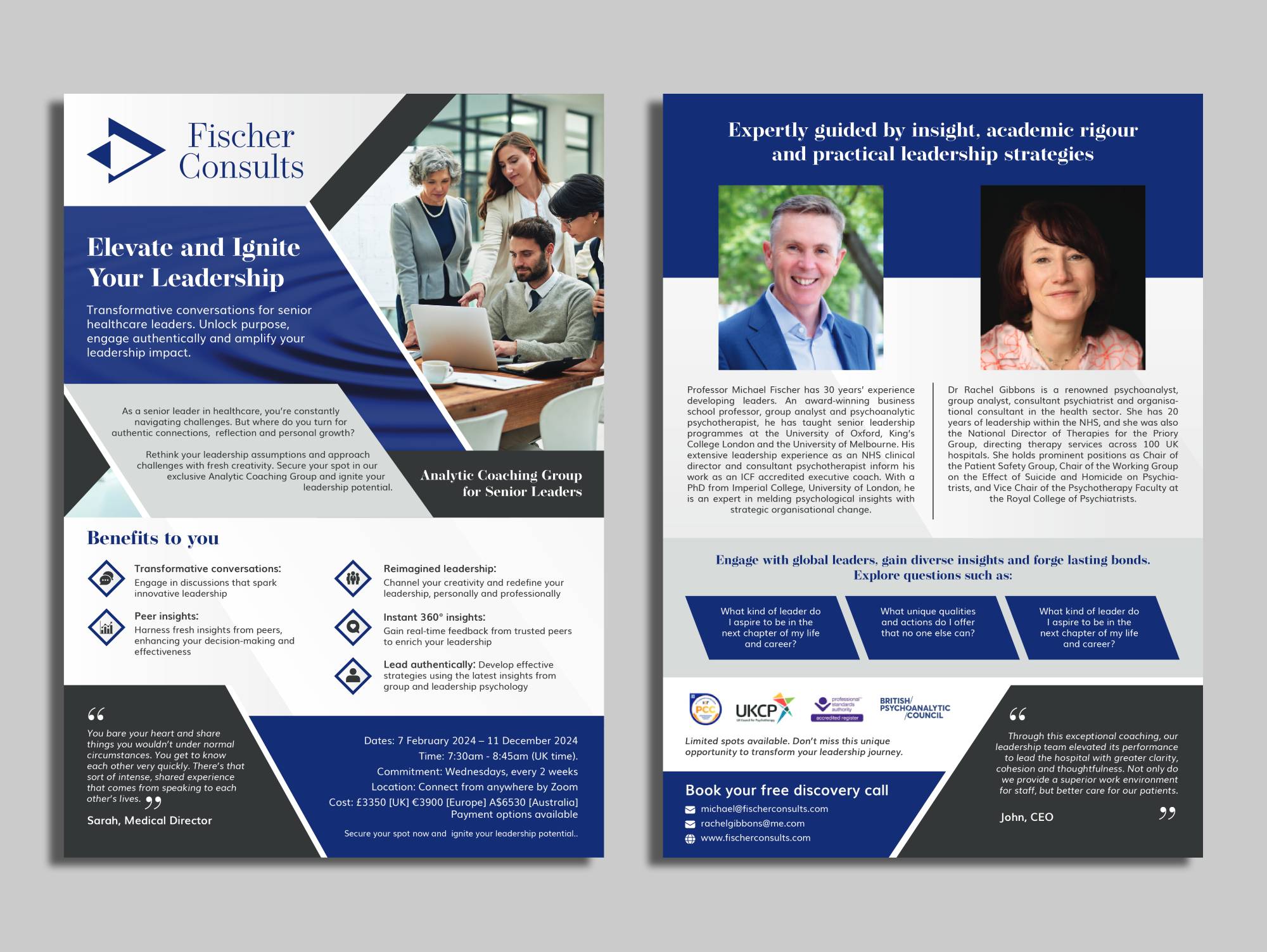 Flyer-Design von ecorokerz für Fischer Consults | Design #31308180