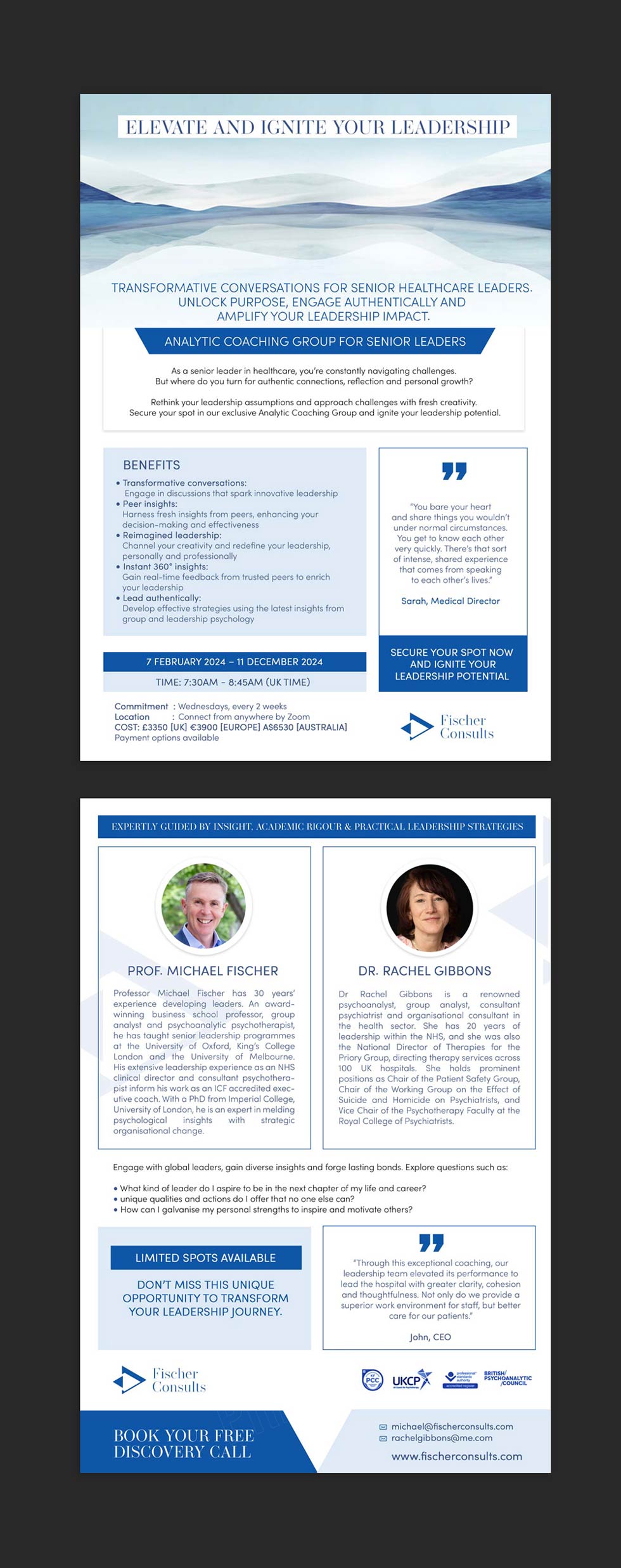 Flyer Design by DA. for Fischer Consults | Design #31299088