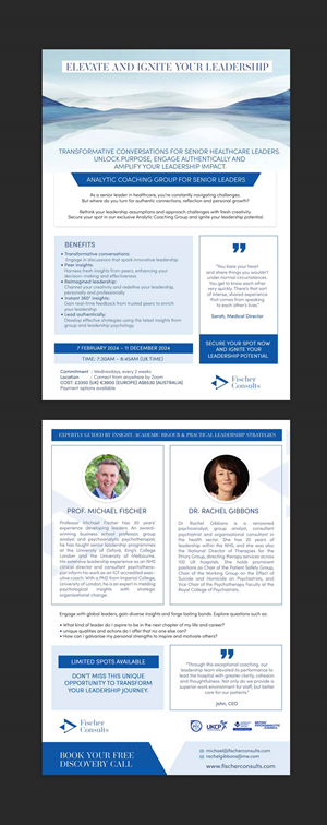 Flyer Design by DA. for Fischer Consults | Design: #31299088