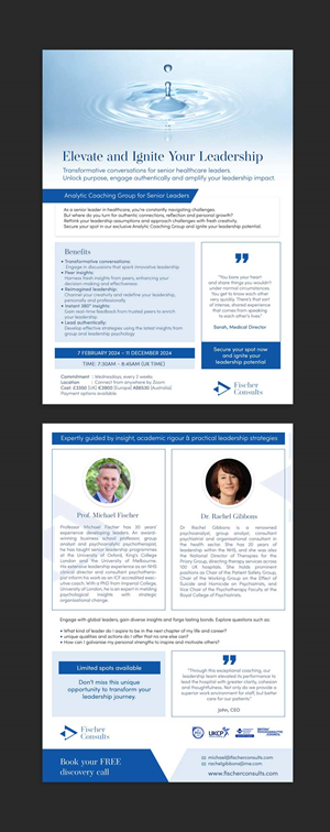 Flyer Design by DA. for Fischer Consults | Design: #31305807