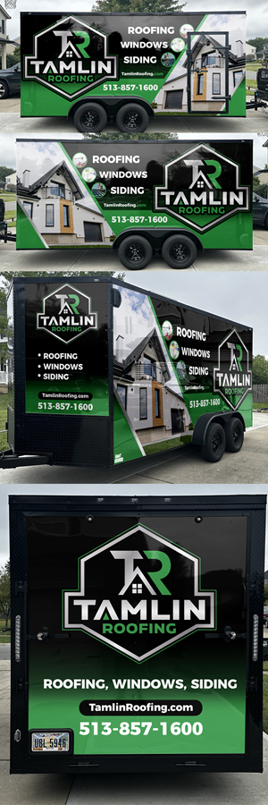 Best Roofing Company in town Trailer Wrap