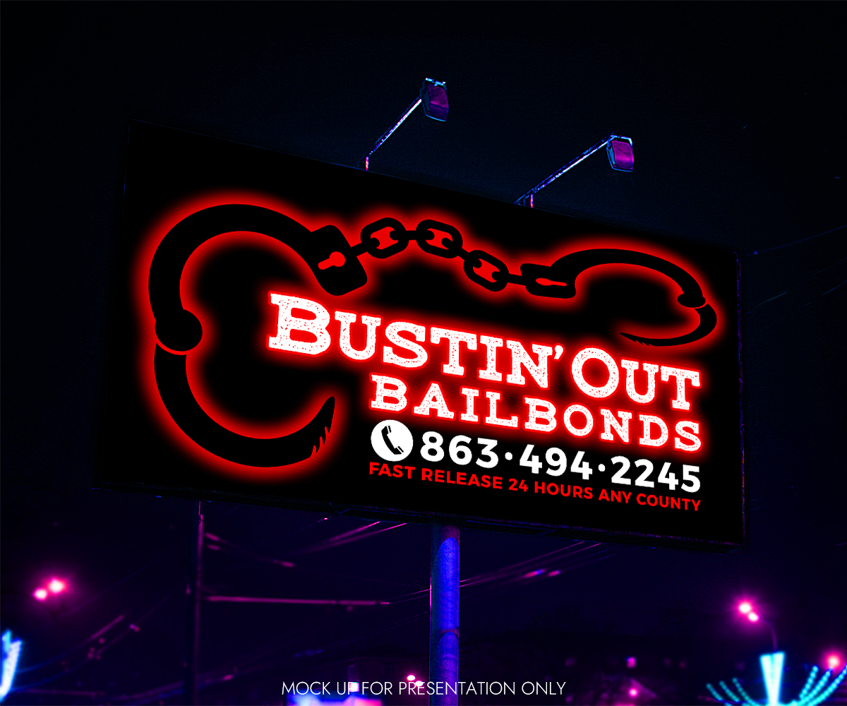 Diseño de Señalética por NancyTan para Bustin’ Out Bailbonds  | Diseño #31334759