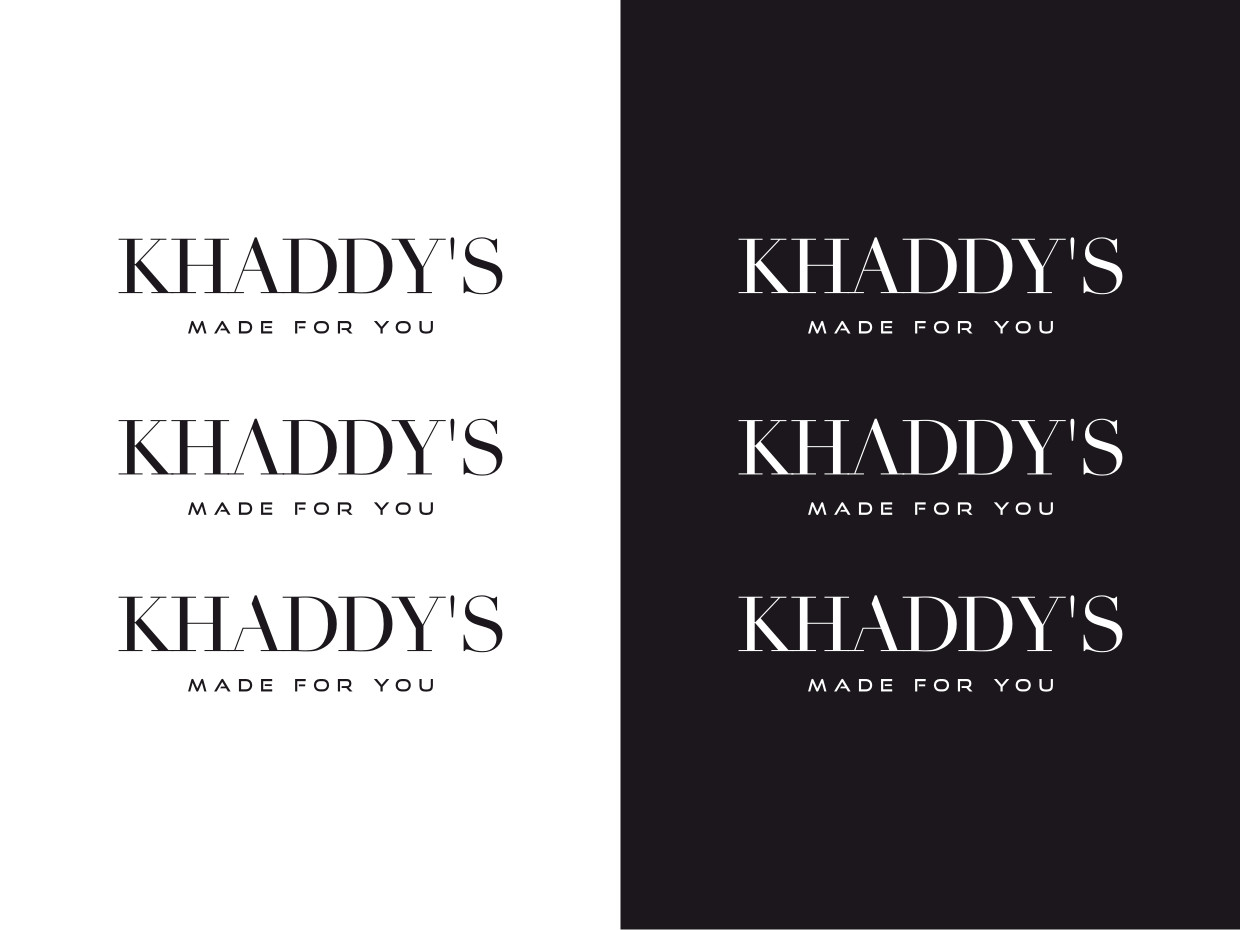 Logo Design by Atvento Graphics for KHADDY'S  | Design #31304962