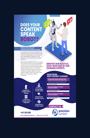 Design de Flyer par Hitbar pour Precision Content Authoring Solutions | Design : #31312912
