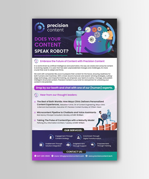 Design de Flyer par KreativeMadz pour Precision Content Authoring Solutions | Design : #31314316