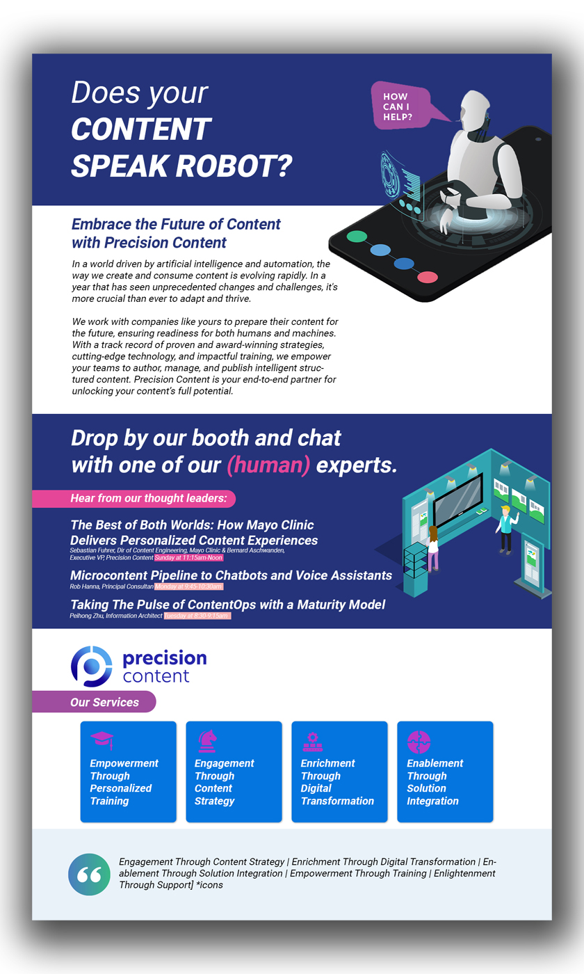 Diseño de Flyer por nguruzzdng para Precision Content Authoring Solutions | Diseño #31306624