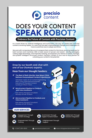Flyer Design by ecorokerz for Precision Content Authoring Solutions | Design: #31314567