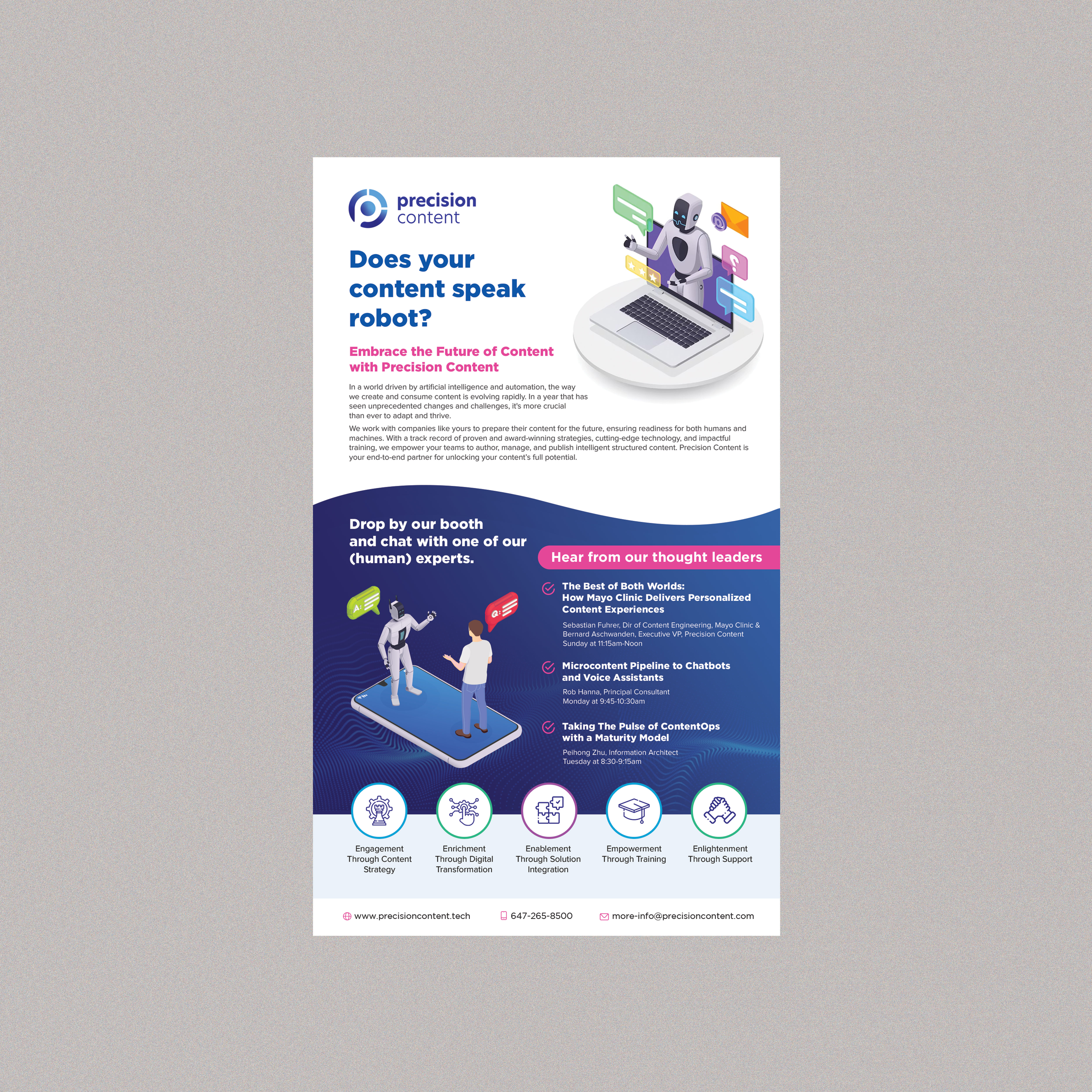 Flyer Design by Stan$oul for Precision Content Authoring Solutions | Design #31305220