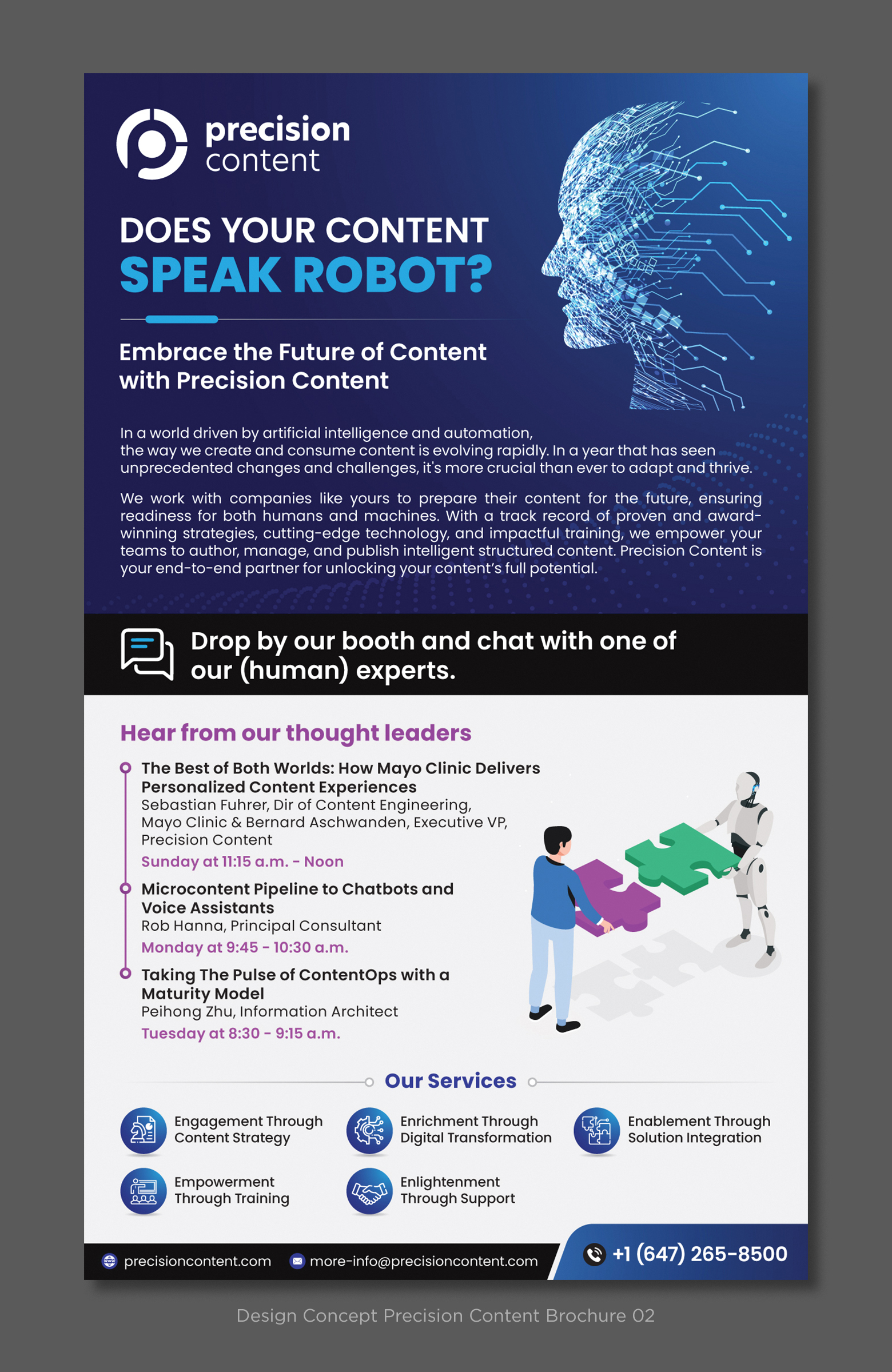 Flyer Design by D Creative for Precision Content Authoring Solutions | Design #31315725