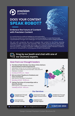 Flyer Design by D Creative for Precision Content Authoring Solutions | Design: #31315725
