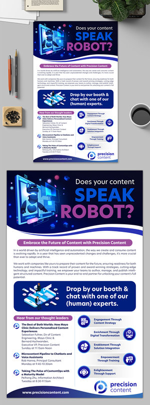 Flyer Design by SAI DESIGNS for Precision Content Authoring Solutions | Design: #31310272