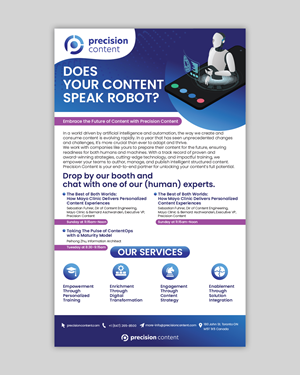 Flyer Design by Maxo-Biz for Precision Content Authoring Solutions | Design: #31308618