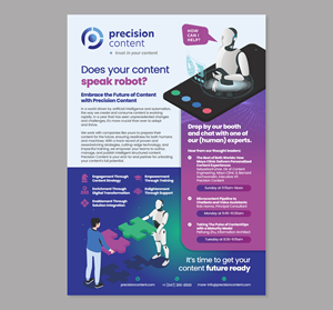 Flyer Design by Dzhafir for Precision Content Authoring Solutions | Design: #31309021