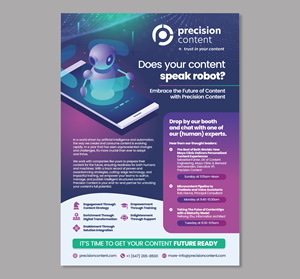 Flyer Design by Dzhafir for Precision Content Authoring Solutions | Design: #31309022
