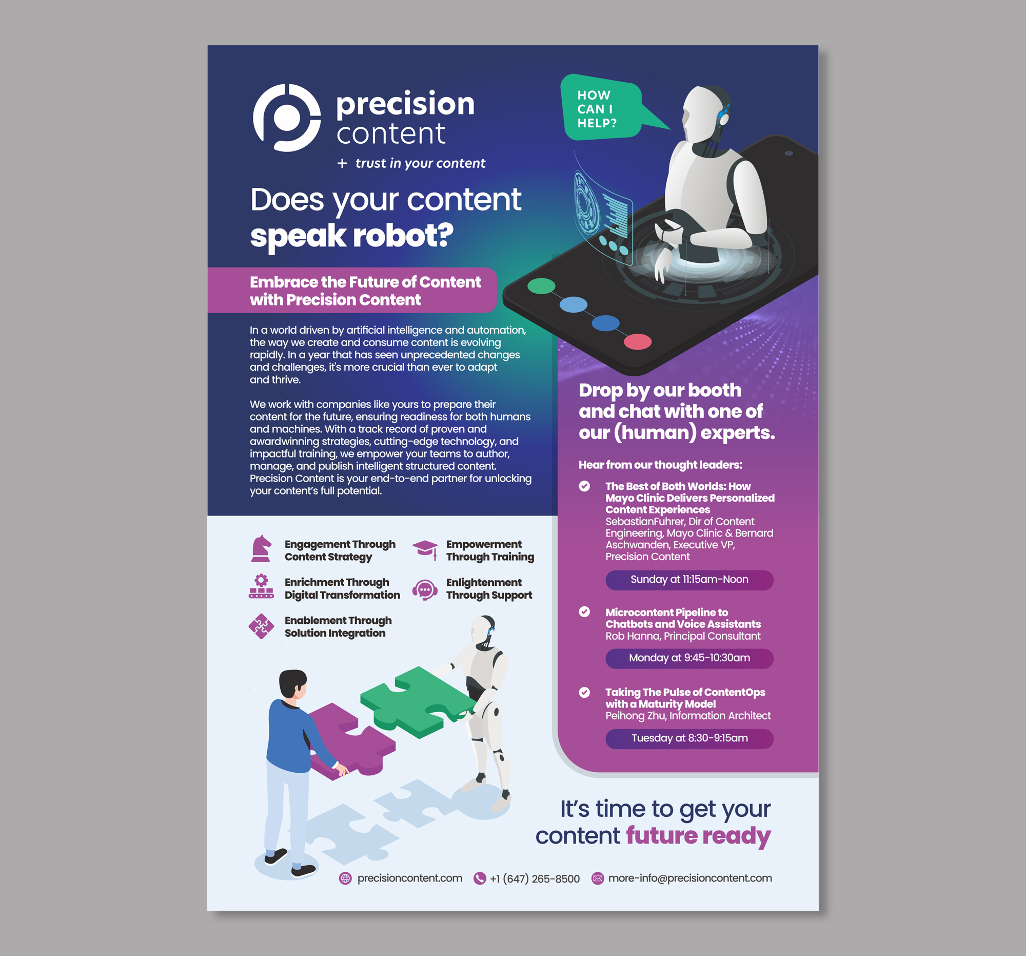 Design de Flyer par Dzhafir pour Precision Content Authoring Solutions | Design #31309023
