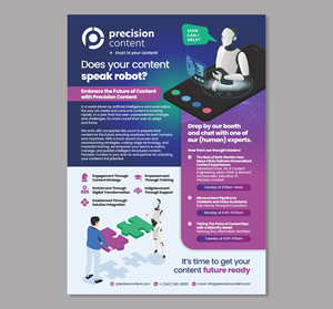 Flyer Design by Dzhafir for Precision Content Authoring Solutions | Design: #31309023