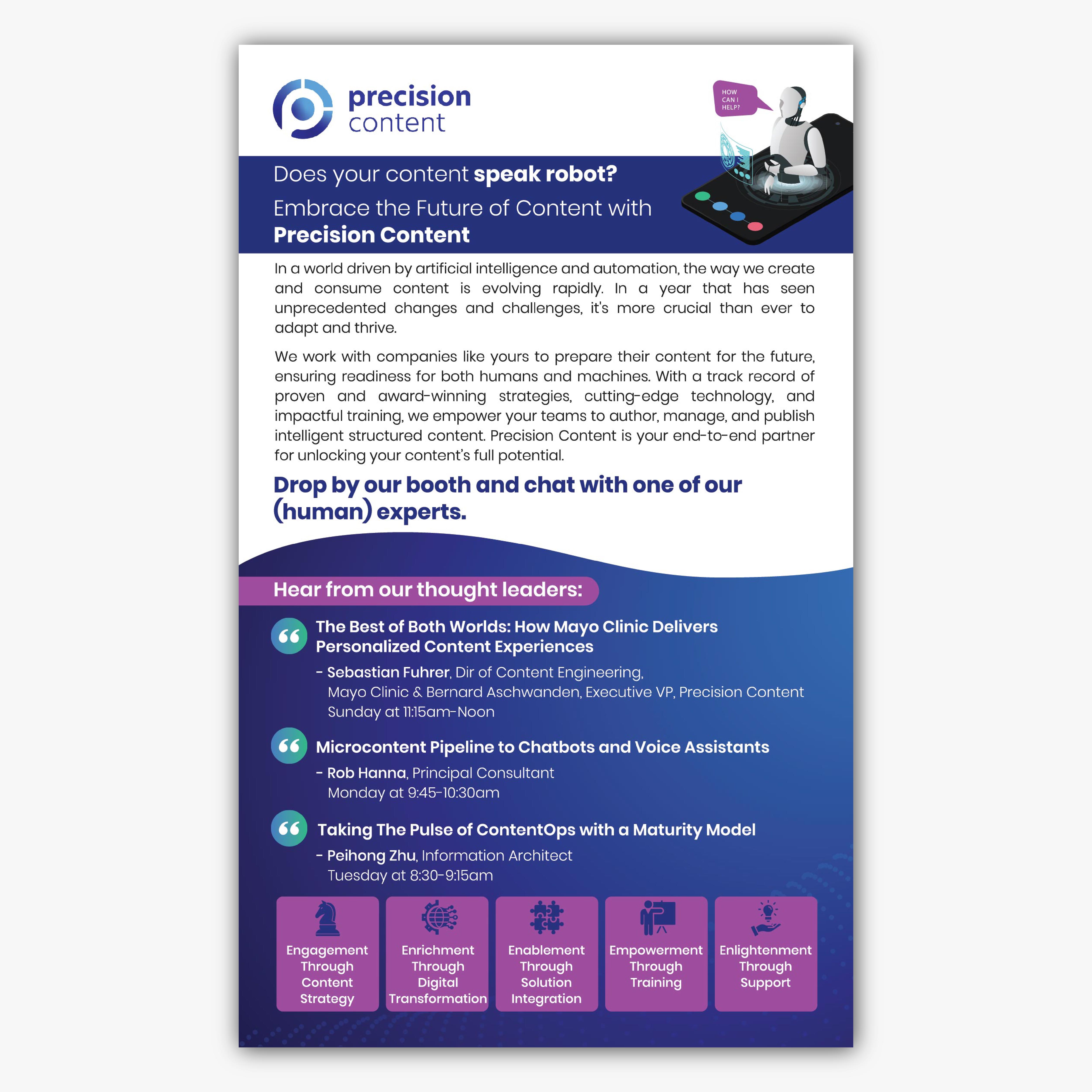 Flyer Design by Bidita Saha for Precision Content Authoring Solutions | Design #31308658