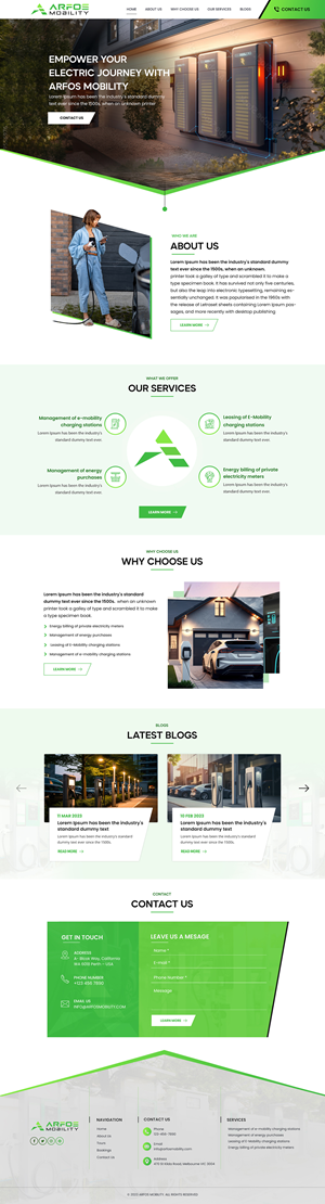 Web Design by HARSH SAINI for Arfos Group | Design: #31320957