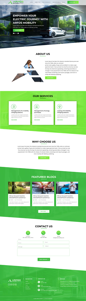 Web Design by HARSH SAINI for Arfos Group | Design: #31321634