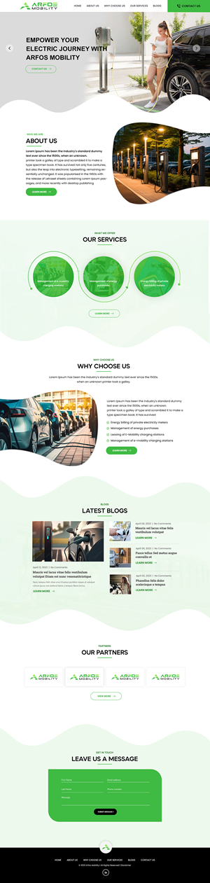 Web Design by HARSH SAINI for Arfos Group | Design: #31631436