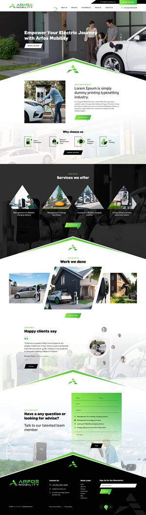 Web Design by Ved Web Services for Arfos Group | Design #31322537
