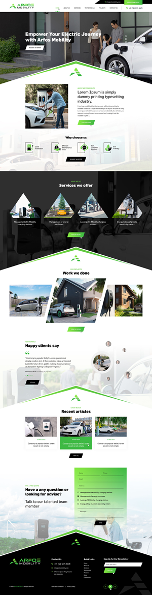 Web Design by Ved Web Services for Arfos Group | Design: #31322538