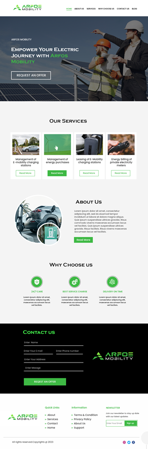 Web Design by Creations Box 2015 for Arfos Group | Design: #31360917