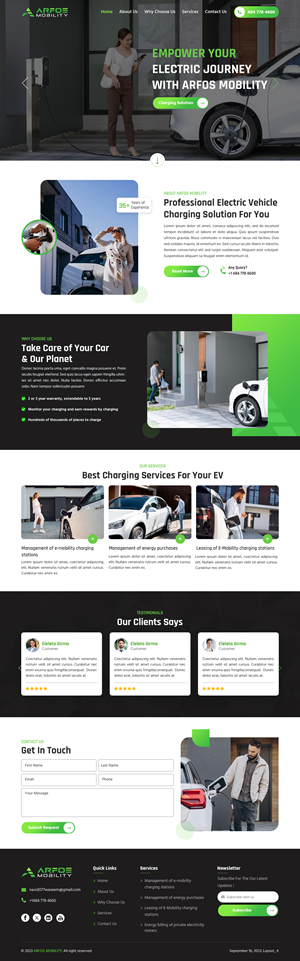 Web Design by sai.designer87 for Arfos Group | Design #31329665