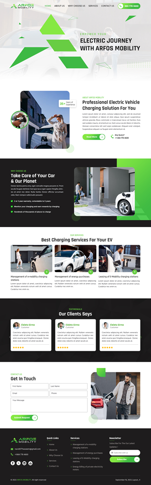 Web Design by sai.designer87 for Arfos Group | Design: #31329667
