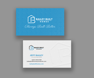Business Card Design by Andrés Sebastián for BAILEY BUILT HOMES | Design #31311462