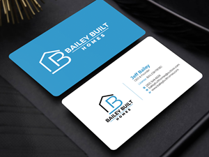 Business Card Design by Graphixpointt for BAILEY BUILT HOMES | Design: #31312404
