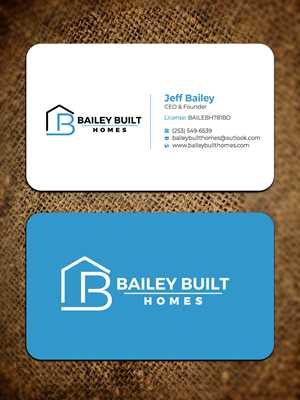 Business Card Design by Graphixpointt for BAILEY BUILT HOMES | Design: #31312406