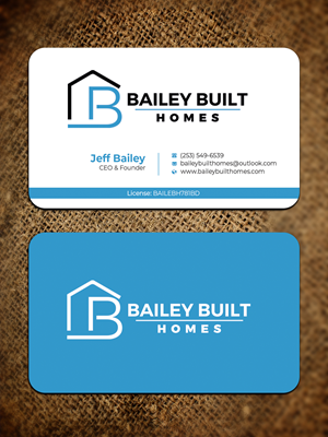 Business Card Design by Graphixpointt for BAILEY BUILT HOMES | Design: #31312408