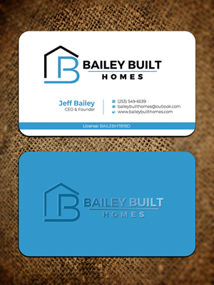 Business Card Design by Graphixpointt for BAILEY BUILT HOMES | Design: #31312543
