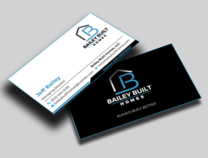 Business Card Design by jasmeen1975 for BAILEY BUILT HOMES | Design: #31316817