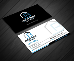 Business Card Design by jasmeen1975 for BAILEY BUILT HOMES | Design: #31316883