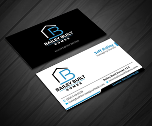 Business Card Design by jasmeen1975 for BAILEY BUILT HOMES | Design: #31316904