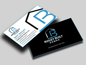 Business Card Design by jasmeen1975 for BAILEY BUILT HOMES | Design: #31316970