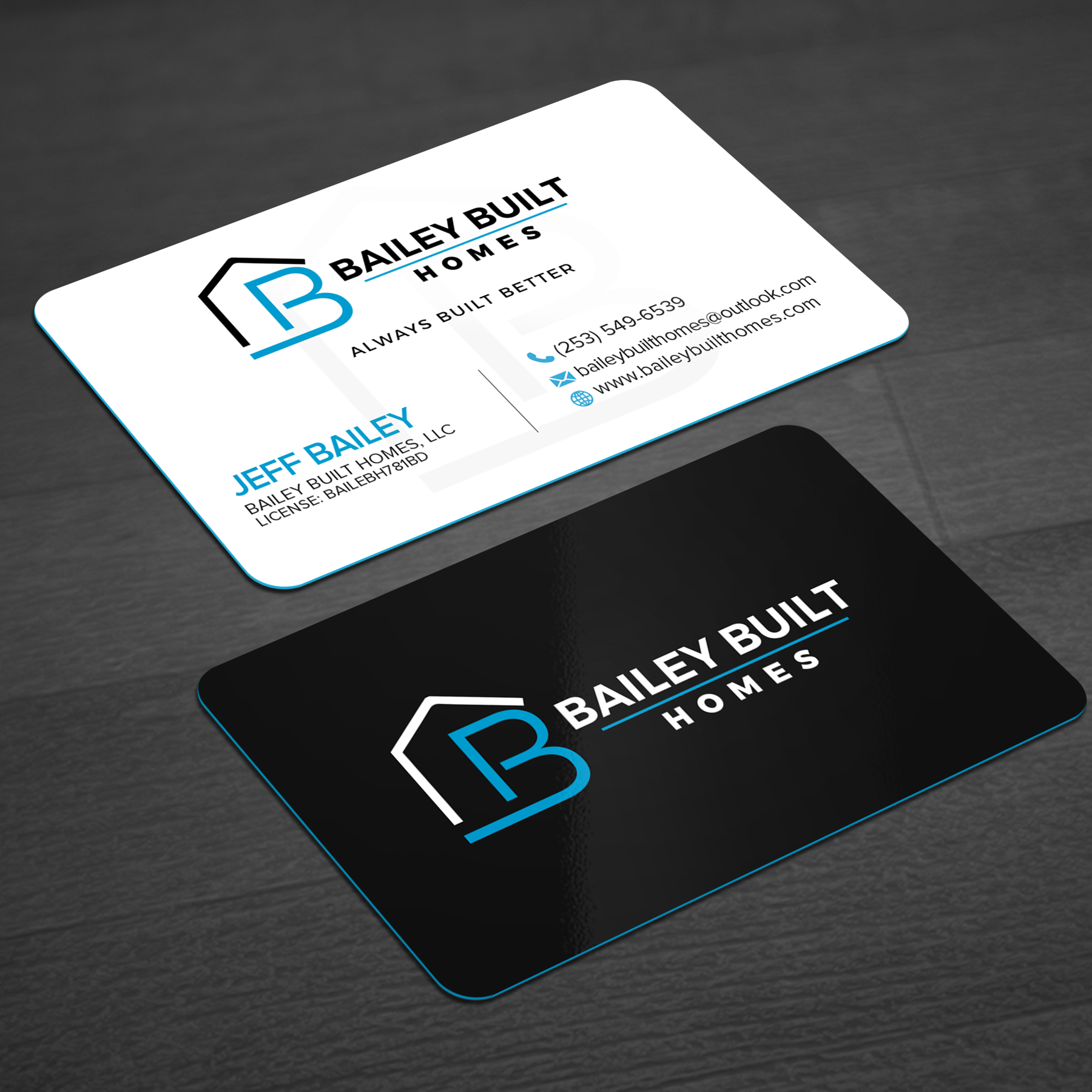 Business Card Design by WellDesign for BAILEY BUILT HOMES | Design #31312501