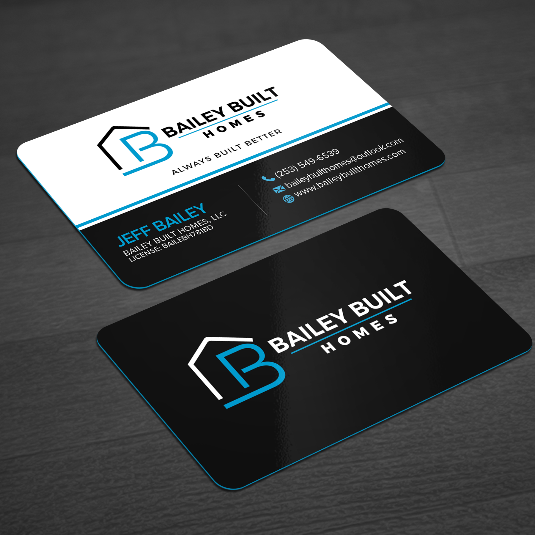 Business Card Design by WellDesign for BAILEY BUILT HOMES | Design #31312503