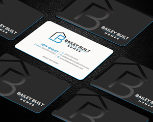 Business Card Design by Pictorial for BAILEY BUILT HOMES | Design #31313396