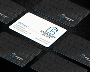 Business Card Design by LAXMI DESIGNHUB for BAILEY BUILT HOMES | Design: #31313398