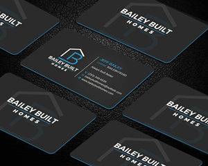Business Card Design by LAXMI DESIGNHUB for BAILEY BUILT HOMES | Design: #31313406