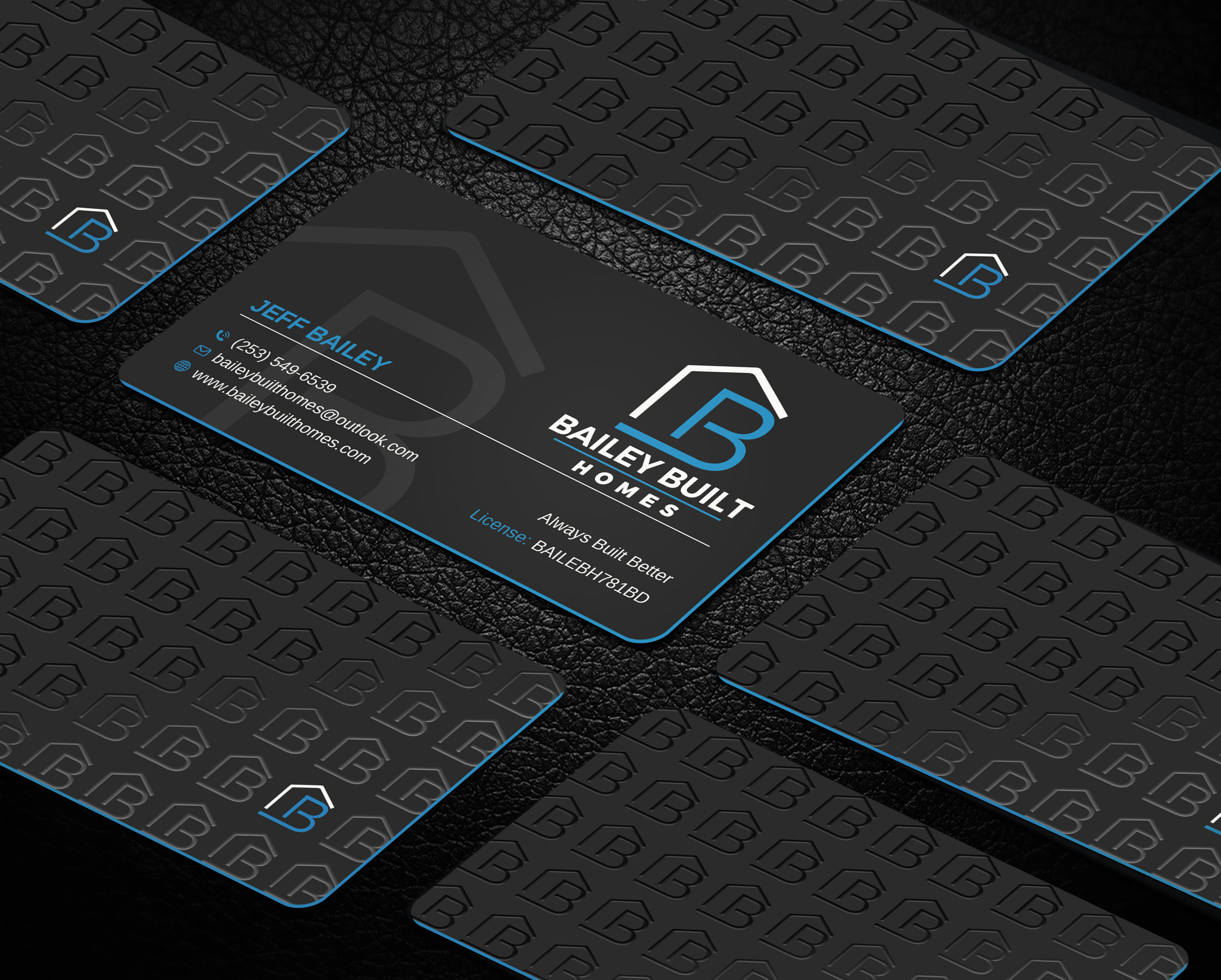 Business Card Design by LAXMI DESIGNHUB for BAILEY BUILT HOMES | Design #31313409