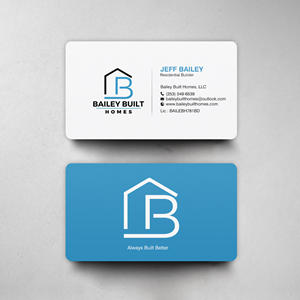 Visitenkarten-Design von chandrayaan.creative für BAILEY BUILT HOMES | Design: #31314431