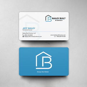 Visitenkarten-Design von chandrayaan.creative für BAILEY BUILT HOMES | Design: #31314497