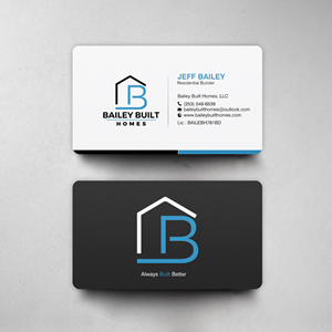 Visitenkarten-Design von chandrayaan.creative für BAILEY BUILT HOMES | Design: #31314518