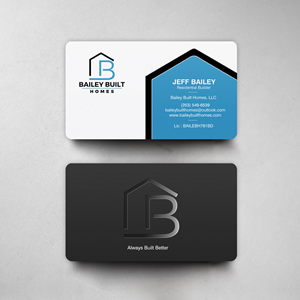Visitenkarten-Design von chandrayaan.creative für BAILEY BUILT HOMES | Design: #31314650